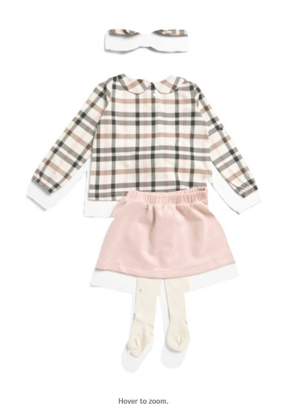 NWT PETIT LEM Toddler Girls 4pc Top & Faux Suede Skirt Set w Headband And Socks